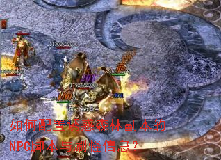 如何配置诱惑森林副本的NPC脚本与刷怪信息? 如何配置诱惑森林副本的NPC脚本与刷怪信息?