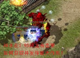 神水在1.95神龙合击里如何获取并发挥最大作用? 神水在1.95神龙合击里如何获取并发挥最大作用?