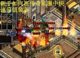 新手如何在传奇私服中快速升级装备