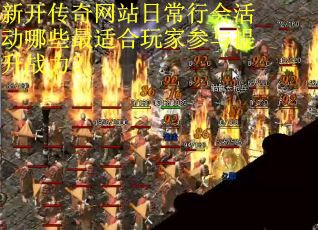 新开传奇网站日常行会活动哪些最适合玩家参与提升战力？