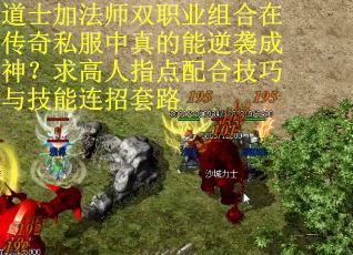 道士加法师双职业组合在传奇私服中真的能逆袭成神？求高人指点配合技巧与技能连招套路