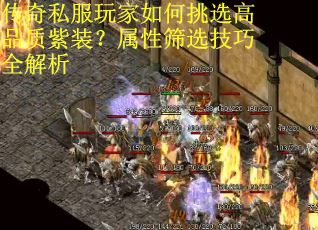 传奇私服玩家如何挑选高品质紫装？属性筛选技巧全解析