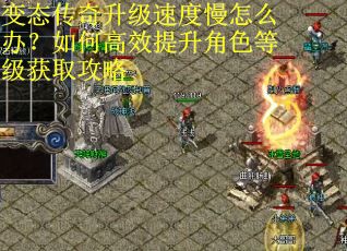 变态传奇升级速度慢怎么办？如何高效提升角色等级获取攻略