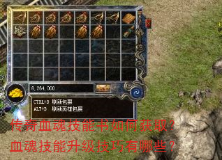 传奇血魂技能书如何获取?血魂技能升级技巧有哪些? 传奇血魂技能书如何获取?血魂技能升级技巧有哪些?