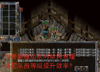 传奇新服组队时如何合理搭配队员等级提升效率? 传奇新服组队时如何合理搭配队员等级提升效率?