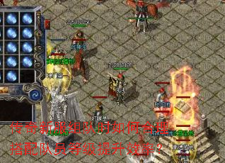 传奇新服组队时如何合理搭配队员等级提升效率? 传奇新服组队时如何合理搭配队员等级提升效率?