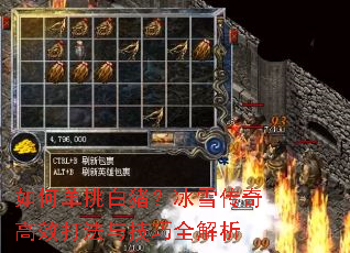 如何单挑白猪?冰雪传奇高效打法与技巧全解析 如何单挑白猪?冰雪传奇高效打法与技巧全解析