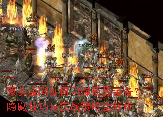双头金刚如何引爆顶级装备?隐藏<a href=