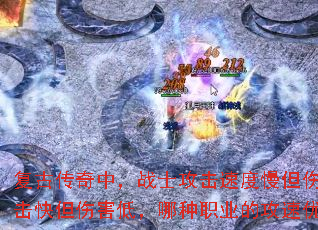 ���Ŵ����У�սʿ�����ٶ������˺��ߣ���ʦ�����쵫�˺��ͣ�����ְҵ�Ĺ������Ƹ�ʵ�ã�