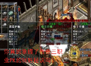 ����������˴�����ְҵPK����ʤ�ؾ���