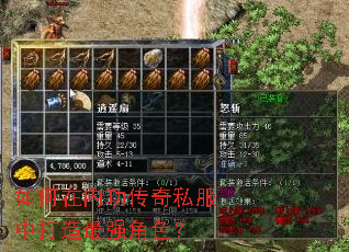 如何在内功传奇私服中打造最强角色? 如何在内功传奇私服中打造最强角色?