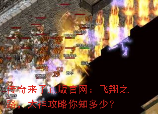 传奇来了正版官网:飞翔之路,大神攻略你知多少? 传奇来了正版官网:飞翔之路,大神攻略你知多少?