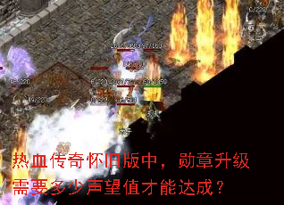 热血传奇怀旧版中,勋章升级需要多少声望值才能达成? 热血传奇怀旧版中,勋章升级需要多少声望值才能达成?