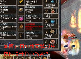 如何在初心传奇私服中快速提升角色等级? 如何在初心传奇私服中快速提升角色等级?
