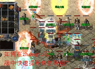 如何在zhengtu私服中快速提升角色等级? 如何在zhengtu私服中快速提升角色等级?