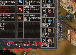 如何快速提升斩魔之力和武将宝宝至2级? 如何快速提升斩魔之力和武将宝宝至2级?